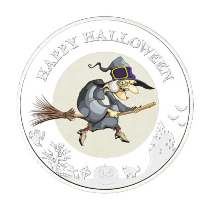 Niue 1 Dollar 2015 Silver 999. 1oz - Halloween Glow-in-the-dark "The witch"