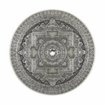 Fiji 10 Dollars 2015 Silver 999. 3oz Antique Finish MANDALA ART I "Kalachakra"