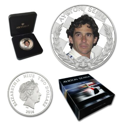 Niue 1 Dollar 2014 Silver 999. 1oz - Ayrton Senna - Image 3