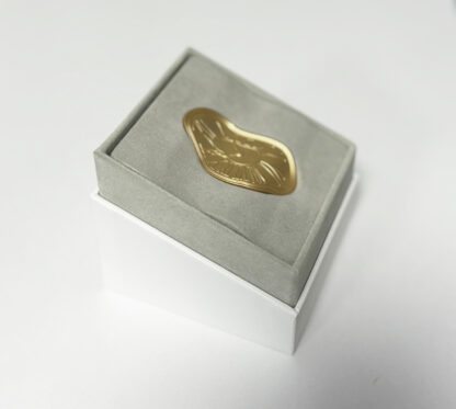 Niue 2 Dollars 2024 Silver 999. 1,5oz AF :: SALVADOR DALI "MELTING CLOCK" waved and shaped coin (GOLD PLATED) - Image 6