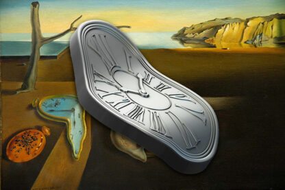 Niue 2 Dollars 2024 Silver 999. 1,5oz AF :: SALVADOR DALI "MELTING CLOCK" waved and shaped coin - Image 6