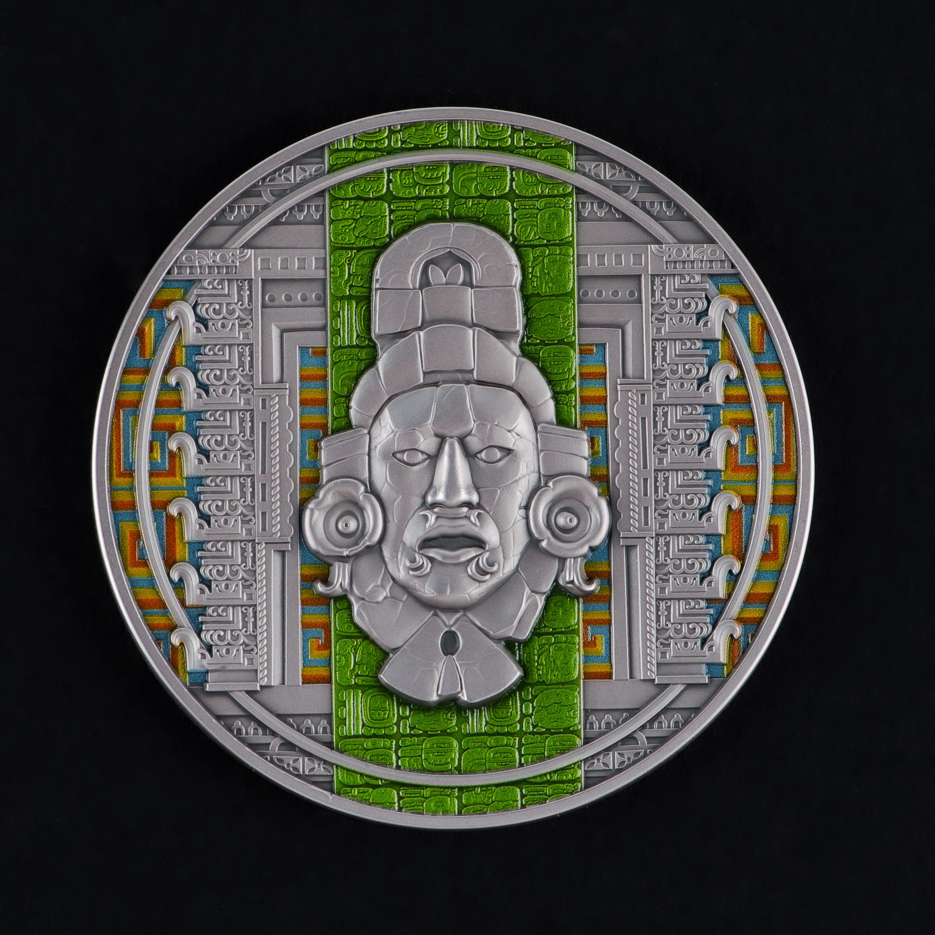 π Cameroon 2000 Francs 2025 Silver 999. 2oz Γ50mm Antique Finish :: MAIA Civilization - Image 3