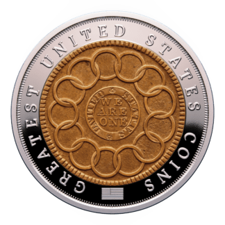 🆕 Niue $5 2026 Silver 999. 2oz Ø50mm Proof / Cooper plated :: GREATEST USA COINS: 1787 Fugio Cent